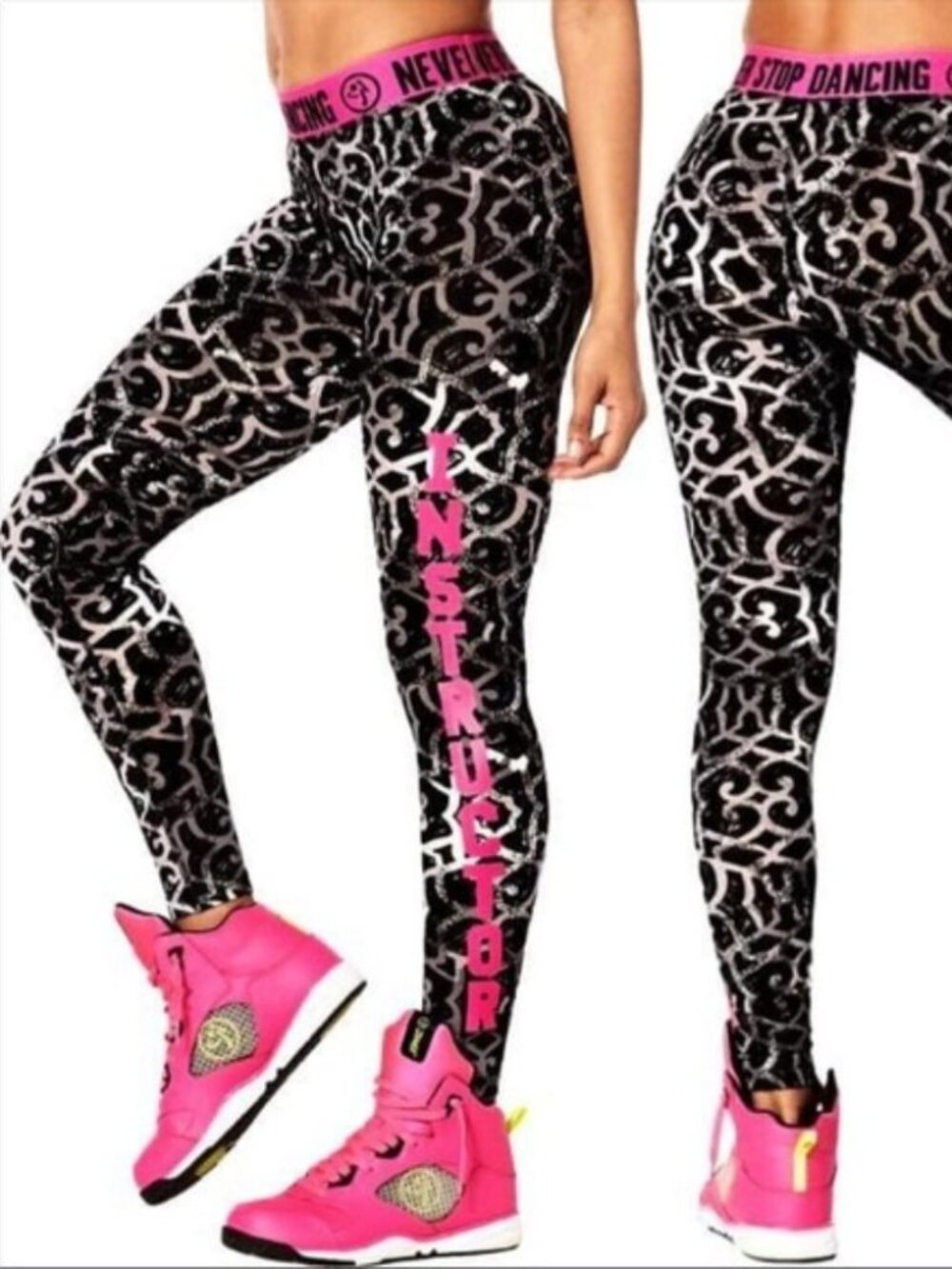 Zumba 'Never Stop Dancing Instructor Leggings XS